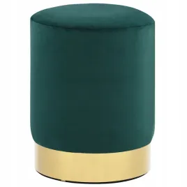 stolek-ciemna-zielen-i-zloty-aksamit
