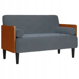 sofa-dwuosobowa-z-poduszkami-walkowymi-ciemnoszara-110-cm