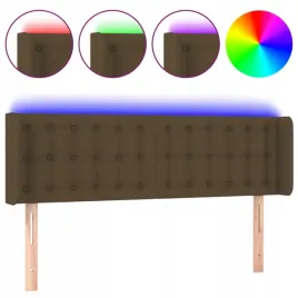 zaglowek-do-lozka-z-led-ciemnobrazowy-147x16x78-88cm-tkanina