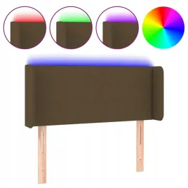 zaglowek-do-lozka-z-led-ciemnobrazowy-83x16x78-88-cm-tkanina