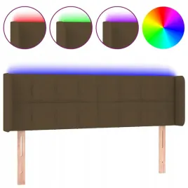 zaglowek-do-lozka-z-led-ciemnobrazowy-147x16x78-88cm-tkanina