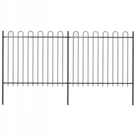 ogrodzenie-z-zaokraglonymi-koncami-stalowe-34x15-m-czarne