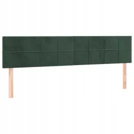 zaglowki-do-lozka-2-szt-ciemnozielony-100x