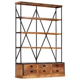 regal-na-ksiazki-z-4-polkami-i-6-szufladami-122-x-36-x-181-cm