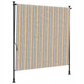 roleta-zewnetrzna-zolto-biala-200x270-cm-tkanina-i-stal