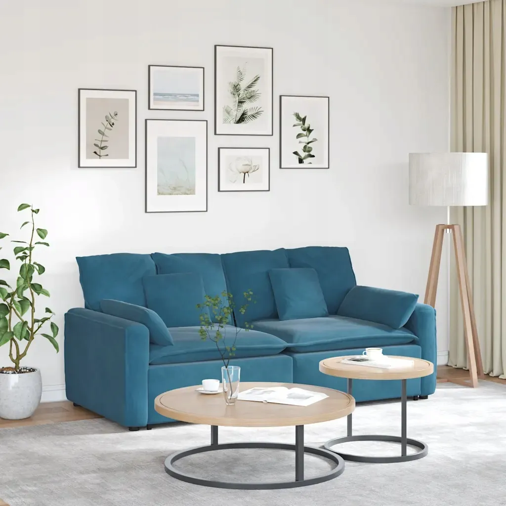 sofa-modulowa-z-poduszkami-niebieska