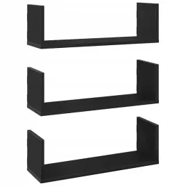 polki-scienne-3-szt-czarny-dab-58x18x18-cm