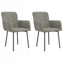 krzesla-stolowe-2-szt-jasnoszare-aksamitne