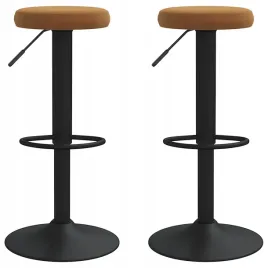 stolki-barowe-2-szt-brazowe-tapicerowane-aksamitem