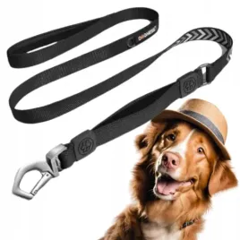 smycz-odblaskowa-dla-psa-do-50kg-tasma-152cm-xl-podwojny-uchwyt-dogness