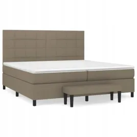 lozko-kontynentalne-z-materacem-taupe-tkanina-200x200-cm