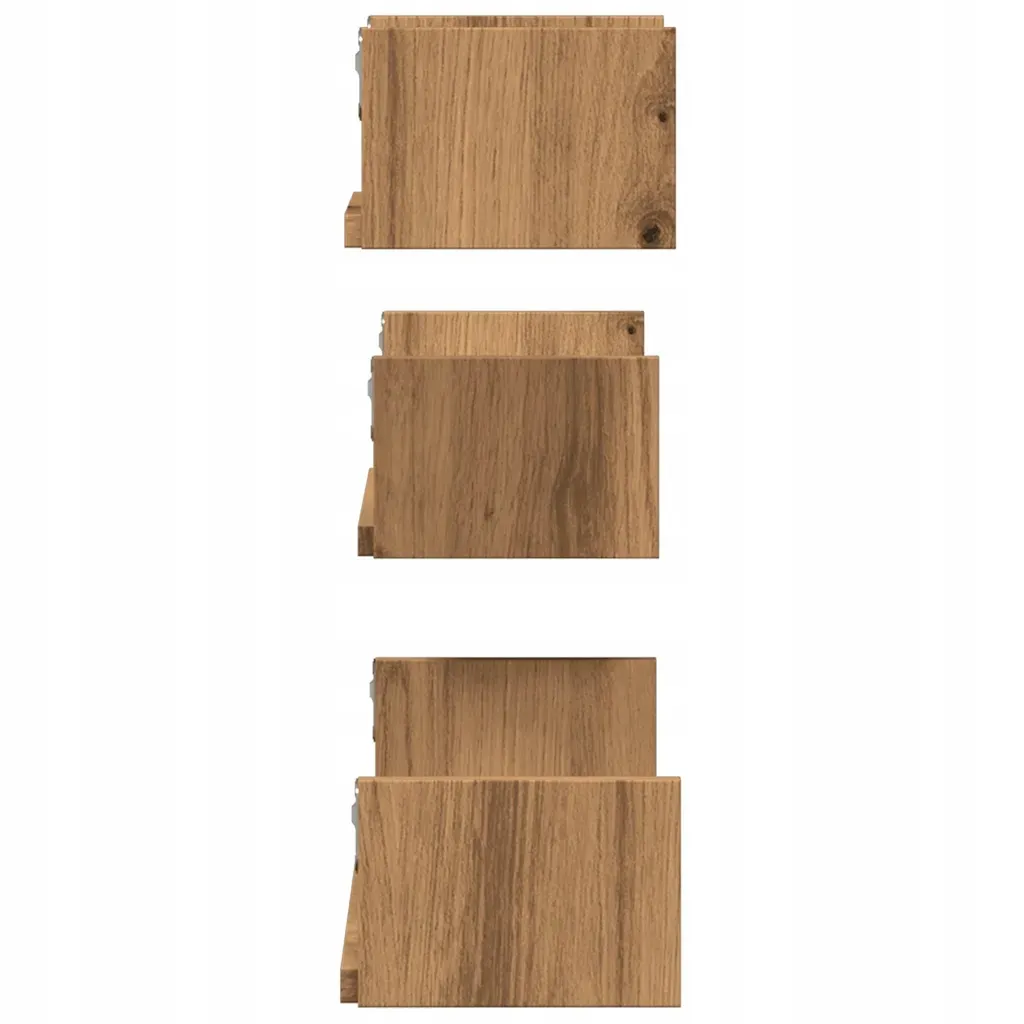 polki-scienne-3-szt-dab-artisan-material-stan-nowy
