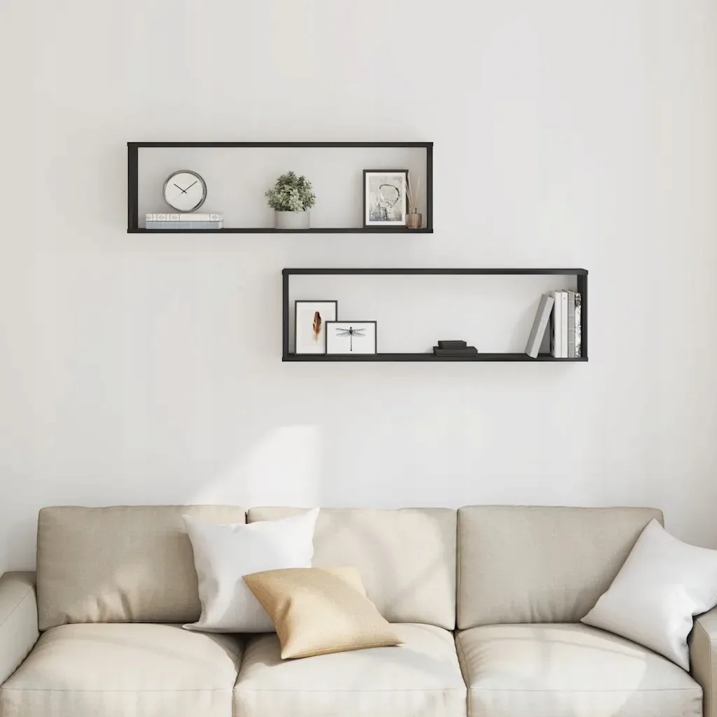 polki-scienne-cube-2-szt-czarny-dab-100x15x30-stan-nowy