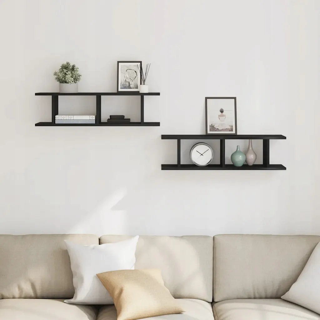 polki-scienne-2-szt-dab-czarny-75x18x20-cm-dr-stan-nowy
