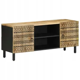 szafka-pod-tv-czarne-105x335x46-cm-lite-surowe-drewno-mango