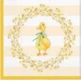 serwetka-lunch-decor-duck-with-wreath-33x33-20szt-op-kangur