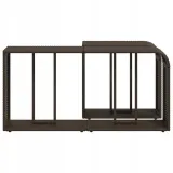 polki-2-szt-brazowe-polirattan-glebokosc-mebla-1-cm