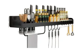 wielofunkcyjny-scienny-kuchenny-uchwyt-wieszak-60x14x85-czarny