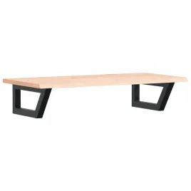 polka-scienna-pod-umywalke-stal-i-lite-drewno-debowe