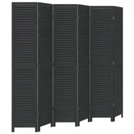 parawan-pokojowy-6-panelowy-czarny-lite-drewno