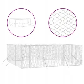 kojec-zewnetrzny-dla-psa-srebrny-6x6x2-m-stal-galwanizowana