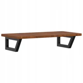 polka-scienna-pod-umywalke-stal-i-lite-drewno-debowe