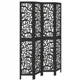 parawan-pokojowy-4-panelowy-czarny-lite-drewno