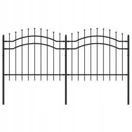 ogrodzenie-z-grotami-czarne-140-cm-malowana-pro