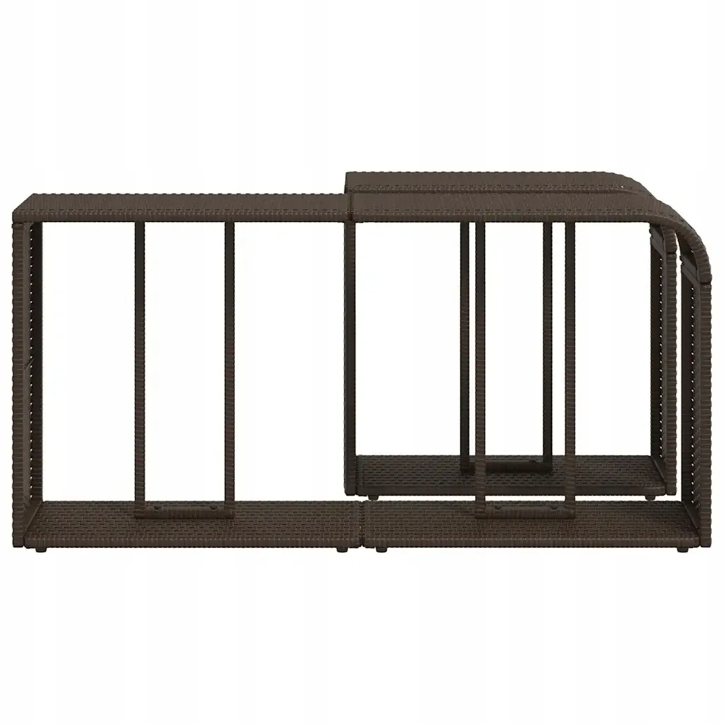 polki-2-szt-brazowe-polirattan