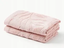 recznik-z-wypukla-struktura-leaf-2-x-30-x-30-cm-jasny-rozowy