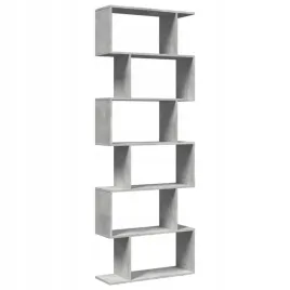 regal-przegroda-6-poziomow-szarosc-betonu-70x24x193-cm