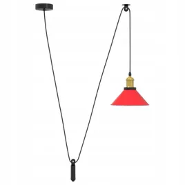 lampa-wiszaca-z-regulacja-wysokosci-e27-polysk-czerwony