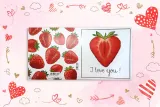 karnet-kw-truskawkowe-serce-stan-opakowania-oryginalne