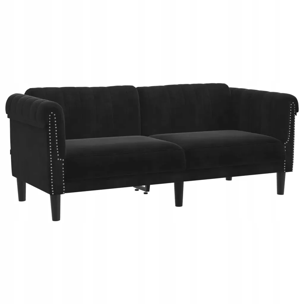 sofa-dwuosobowa-czarna-aksamit