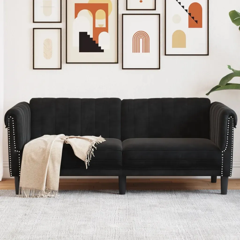 sofa-dwuosobowa-czarna-aksamit