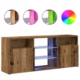 szafka-pod-tv-z-oswietleniem-led-stare-drewno-120x30x50-cm