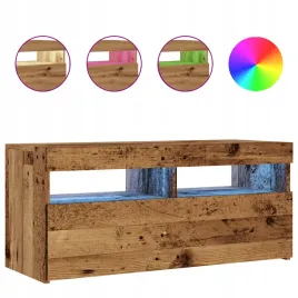 szafka-pod-tv-z-oswietleniem-led-stare-drewno-90x35x40-cm