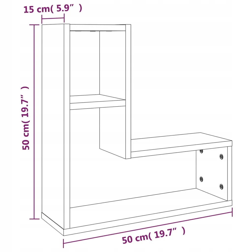 polki-scienne-2-szt-brazowy-dab-50x15x50-cm