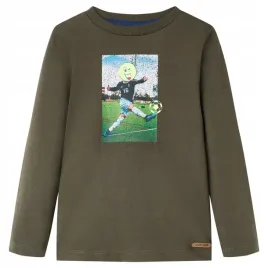 koszulka-dziecieca-z-dlugimi-rekawami-khaki-104