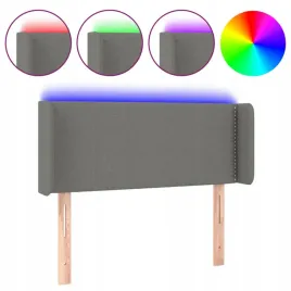 zaglowek-do-lozka-z-led-ciemnoszary-103x16x