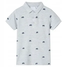 dziecieca-koszulka-poloandnbspszary-melanz-116