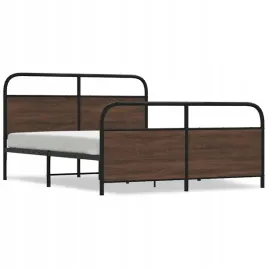 metalowa-rama-lozka-bez-materaca-brazowy-dab-160x200-cm