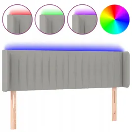 zaglowek-do-lozka-z-led-jasnoszary-147x16x78-88-cm-tkanina