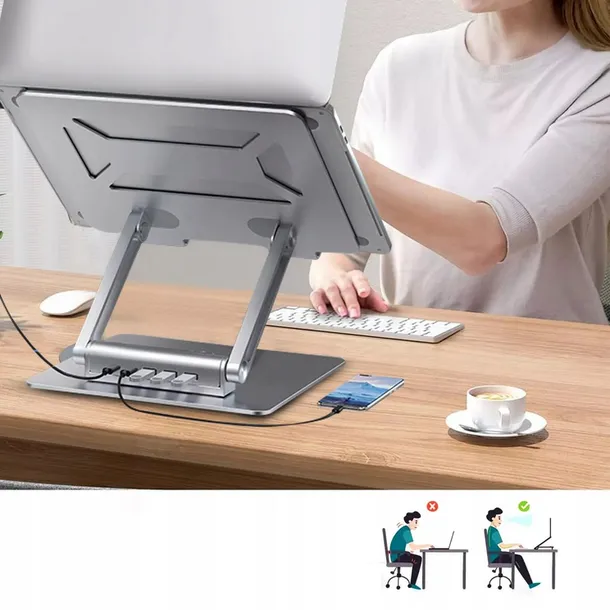 podstawka-pod-laptopa-e13s-silver-stan-nowy