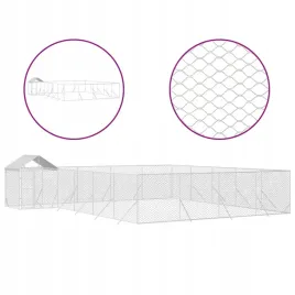 kojec-dla-psa-z-dachem-srebrny-10x8x25m-stal-galwanizowana