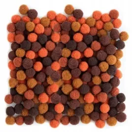 pompony-poliestrowe-1cm-mix-brazowy-120szt