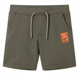 szorty-dzieciece-ze-sznurkiem-ciemne-khaki-128