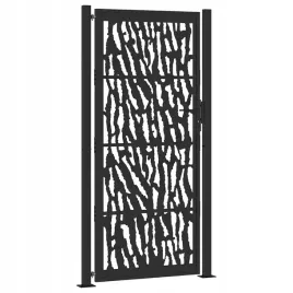 brama-ogrodowa-czarna-105x205-cm-stalowy-wzor-sl