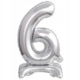 balon-foliowy-mini-cyfra-6-na-stojaku-srebrna
