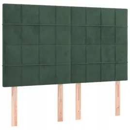 zaglowki-do-lozka-4-szt-ciemnozielone-72x5